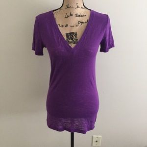 -PINK Victoria's Secret Layering Tee, purple Smal